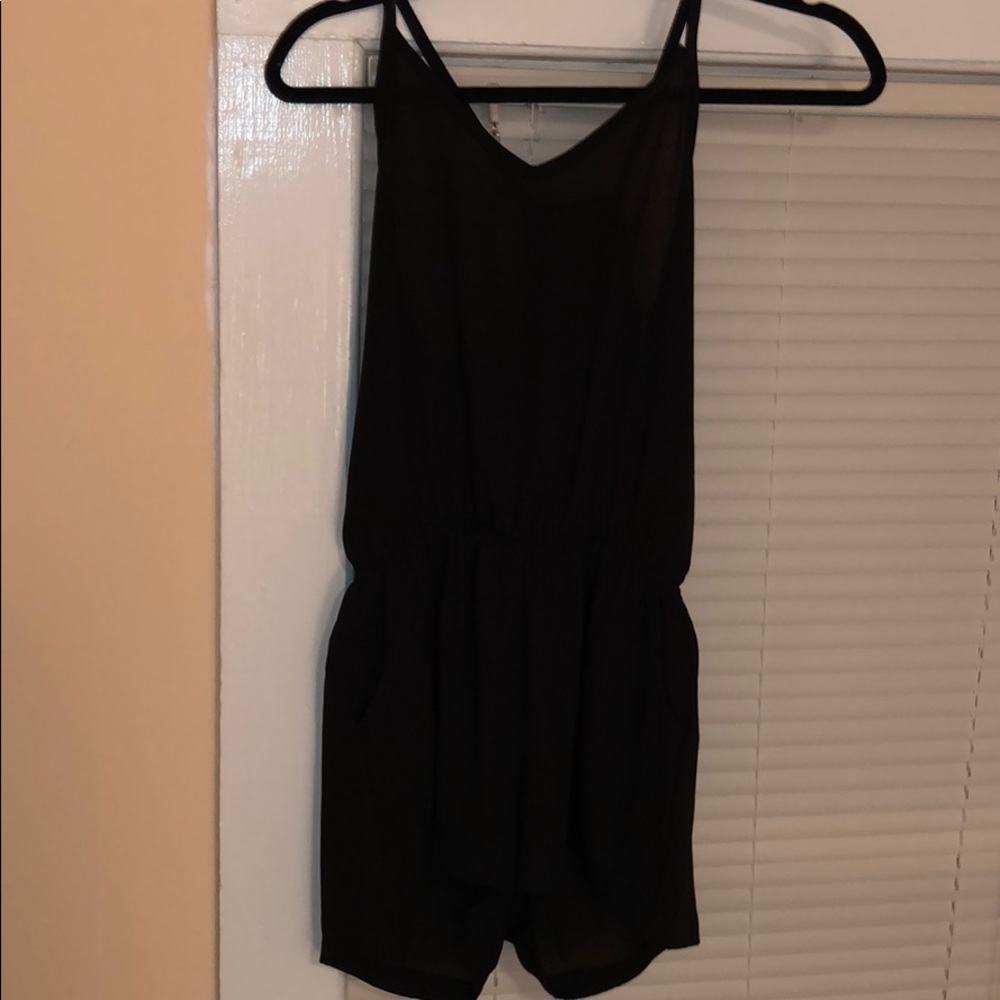 Perfect black romper for a night out